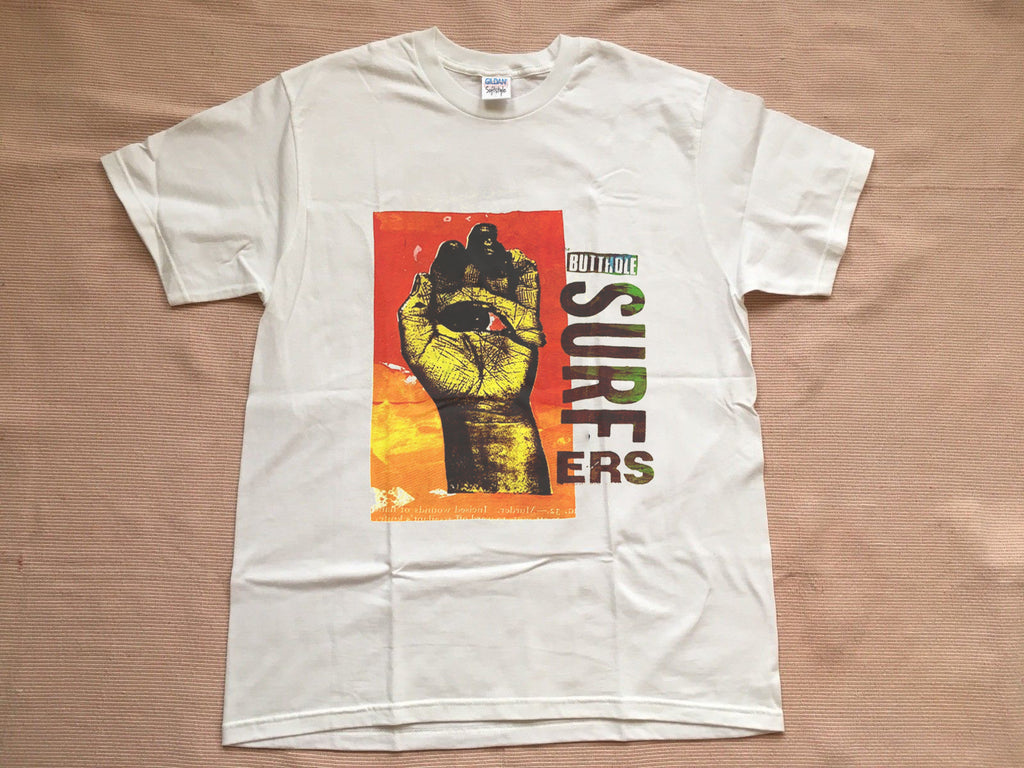 Rare Vintage 1994 Butthole Surfers DON ROCK T Shirt HAND EYE 