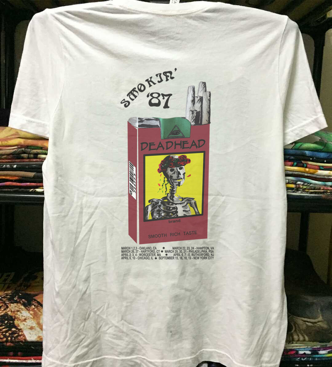 1987 Grateful Dead T Shirt Spring Tour Smoker 87 – House of