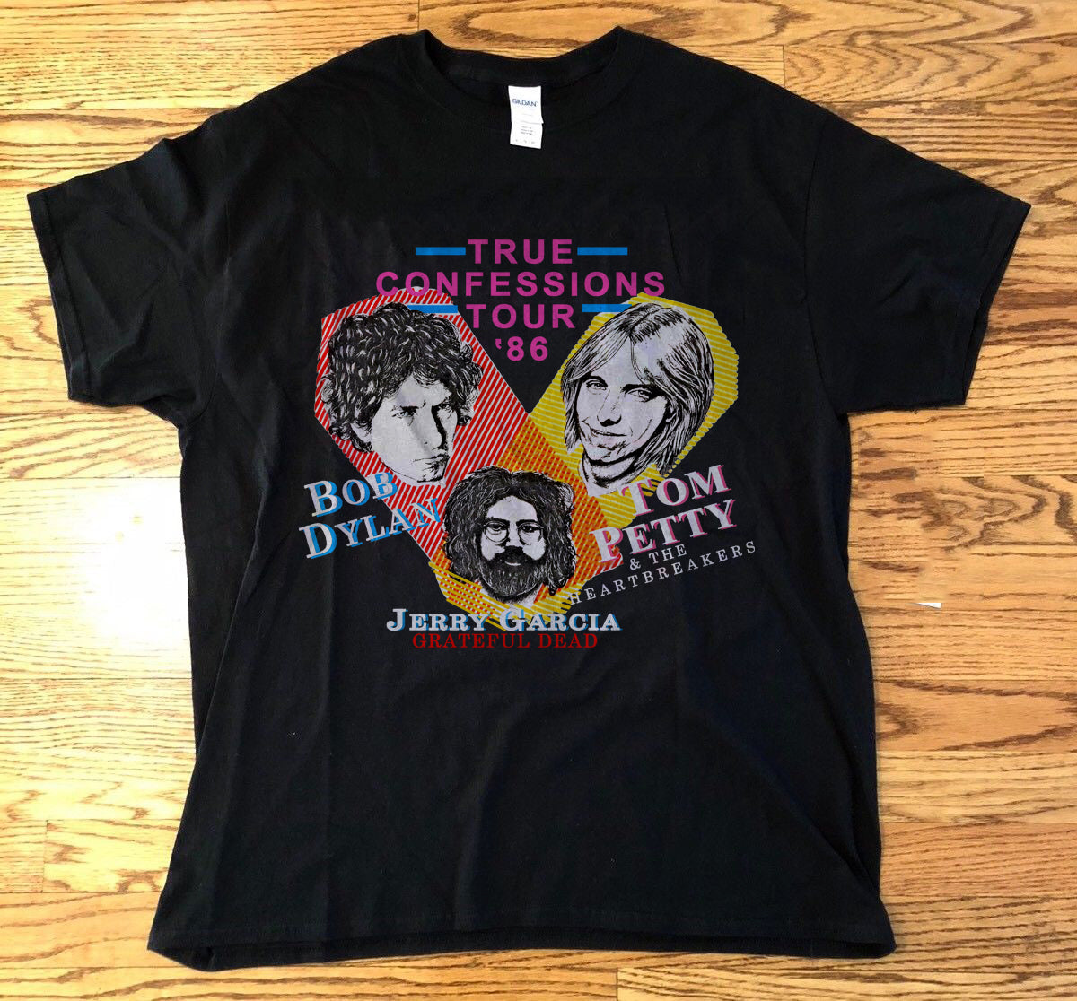 VINTAGE RARE Bob Dylan Tom Petty Jerry Garcia '86 True Confessions