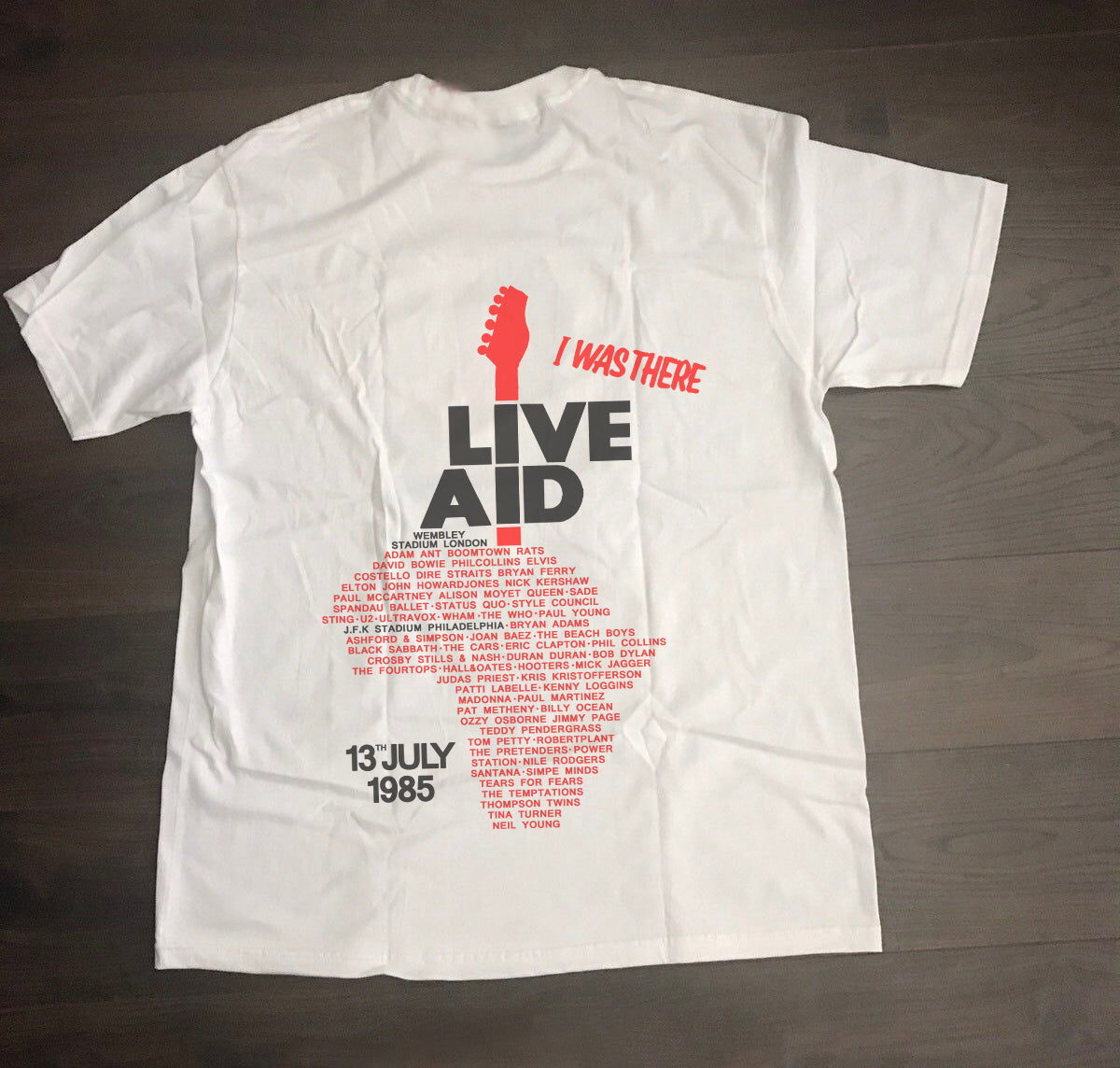 Authentic Vintage Philadelphia Live Aid Vintage T Shirt LIVE AID