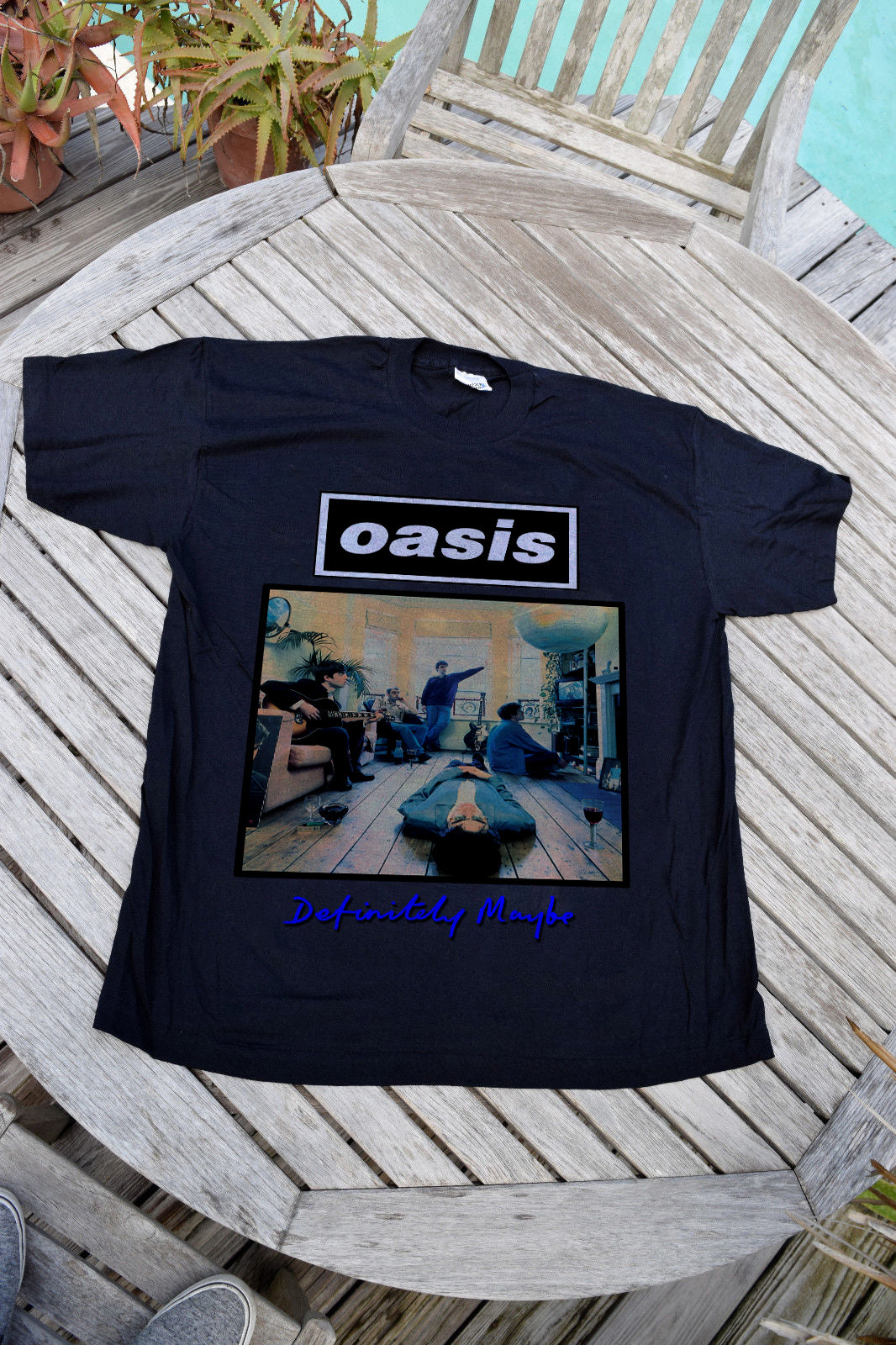 Vintage Oasis T-shirt Definitely Maybe Liam Noel Gallagher – House