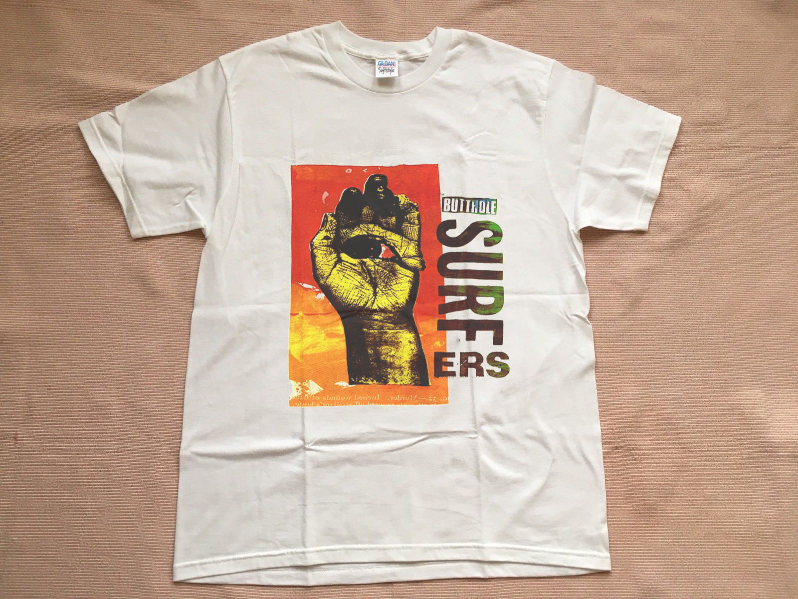 Rare Vintage 1994 Butthole Surfers DON ROCK T Shirt HAND EYE Terror