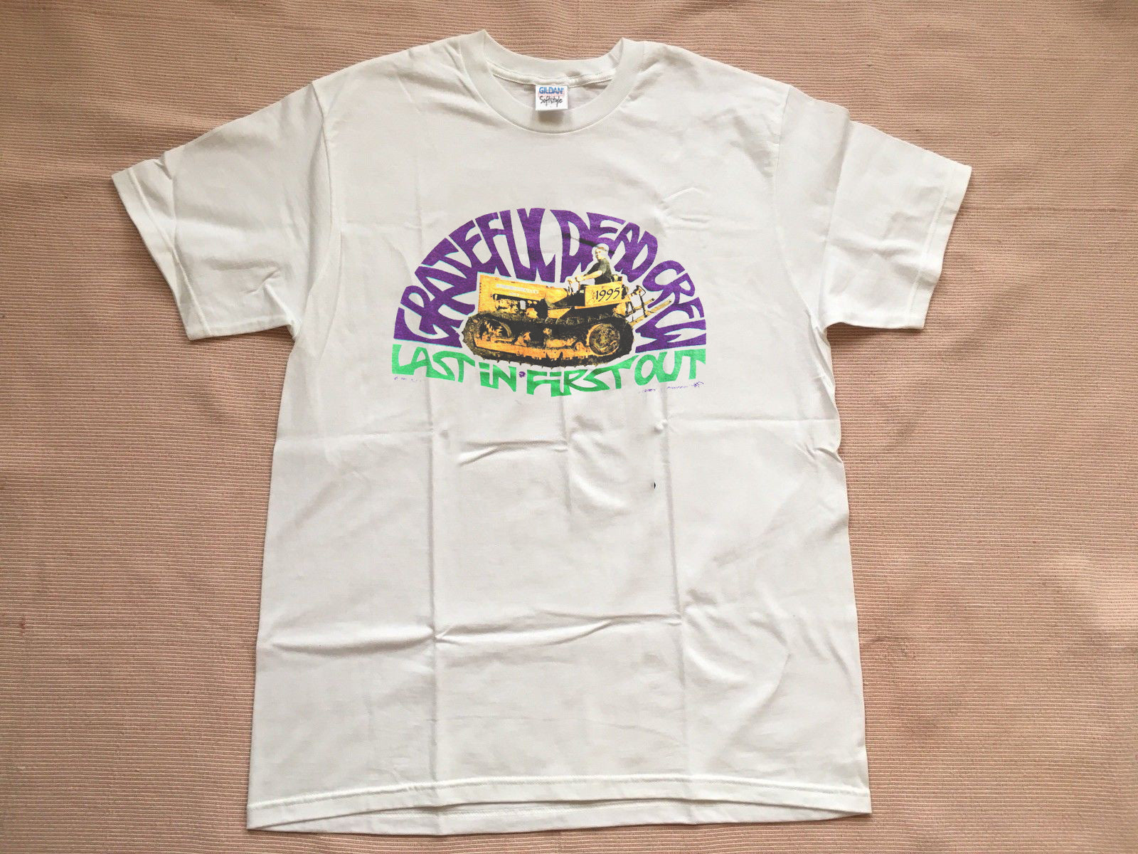 Vintage 1995 Grateful Dead Concert Tour Crew T Shirt