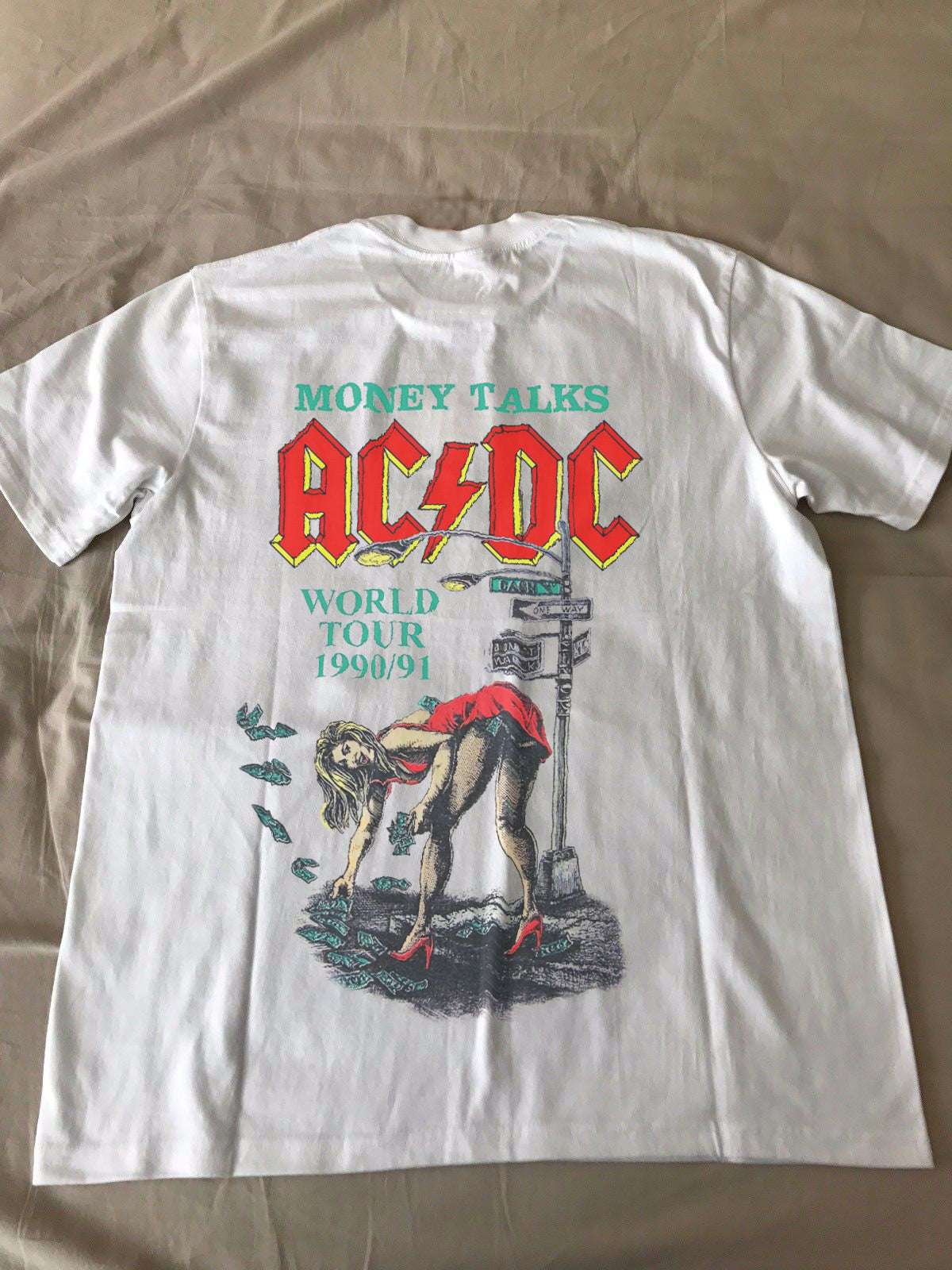 トップス 90s AC/DC MONEY TALKS WORLD TOUR 1990/91 1990 AC DC 