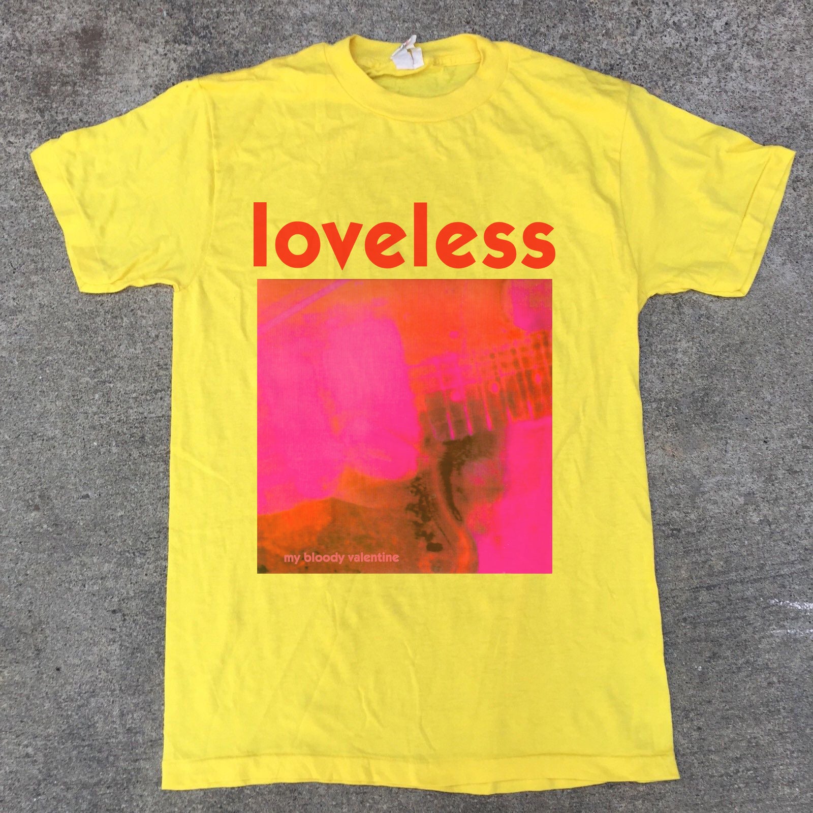 My bloody valentine loveless yellow t shirt – House of vintage shirt