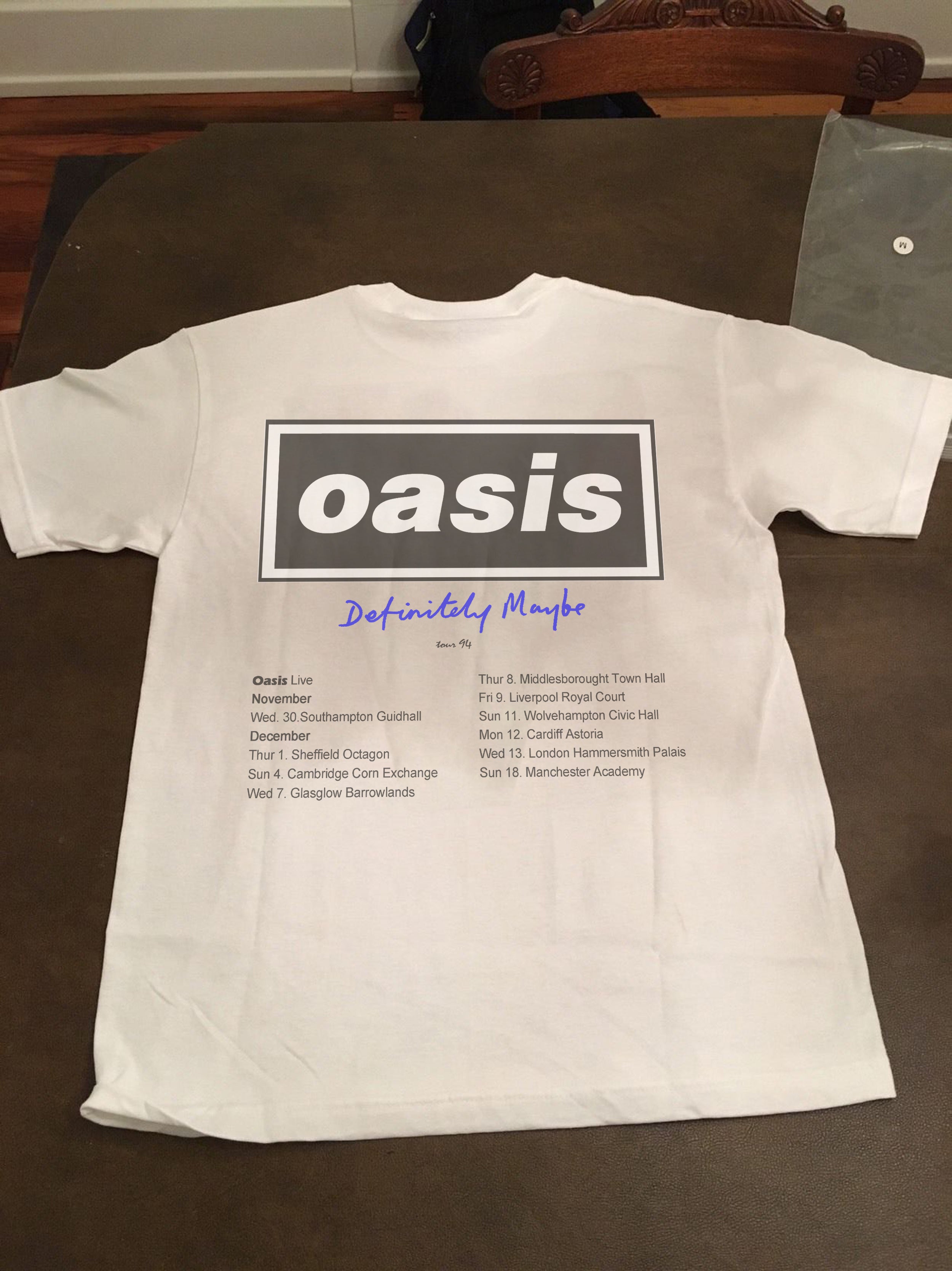 Vintage Oasis T-shirt Definitely Maybe Liam Noel Gallagher – House