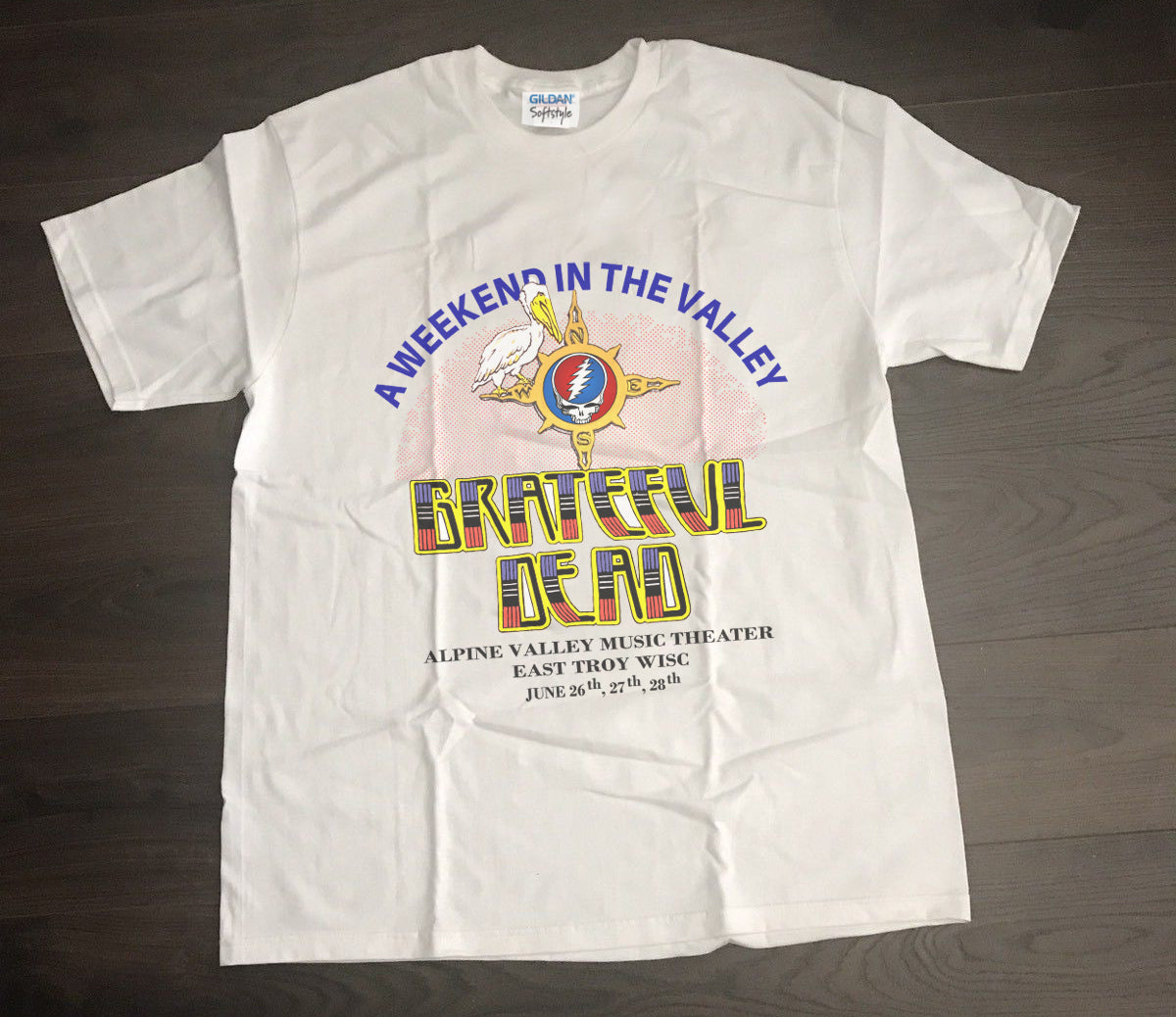 Grateful Dead 1987 Alpine Valley Vintage Concert T-Shirt – House